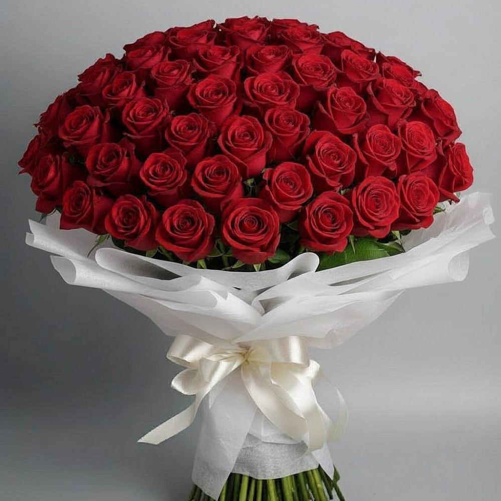 Букет 101 Красная роза Блэк Мэджик в Воздвиженке Приморский край