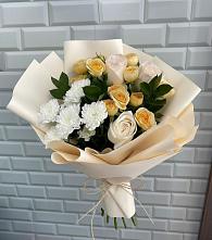 Букет цветов из:  Розы и Хризантемы в Воздвиженке Приморский край