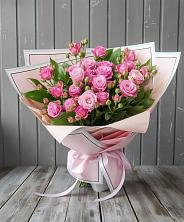 Букет Розовый кустик в Воздвиженке Приморский край