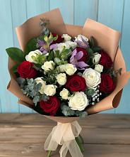 Букет цветов из:  Розы и Альстромерии в Воздвиженке Приморский край