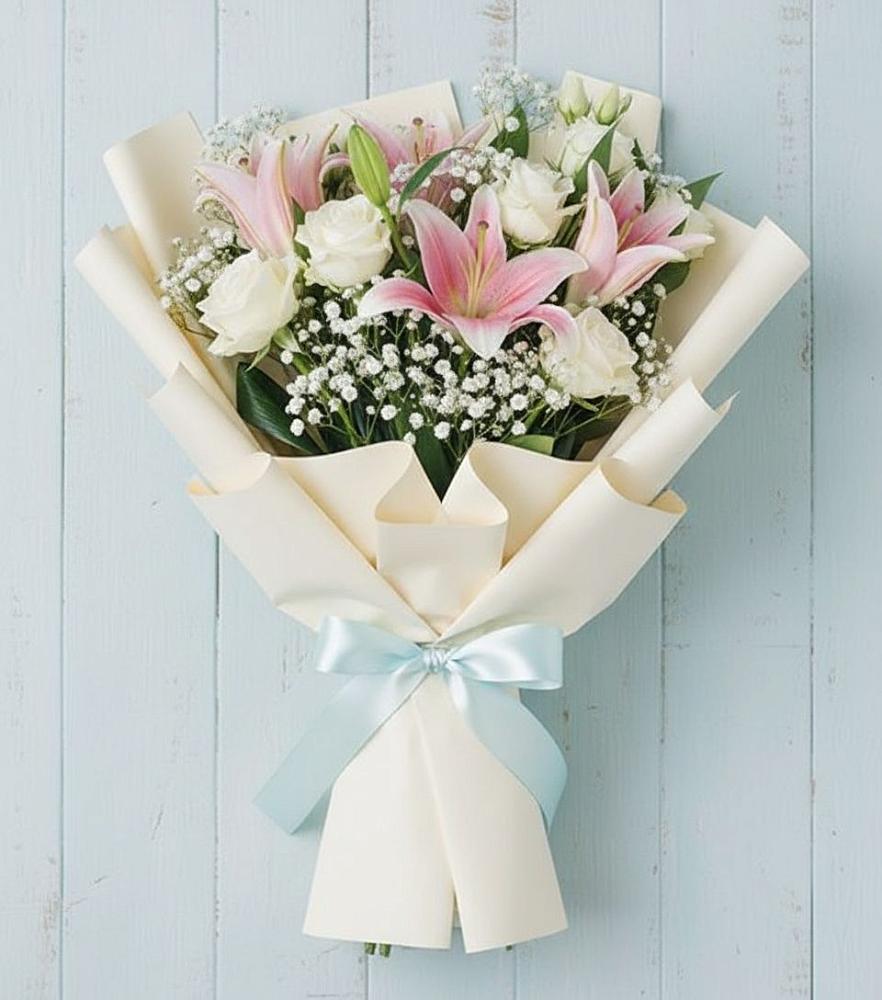 Букет цветов из: Лилии в Воздвиженке Приморский край