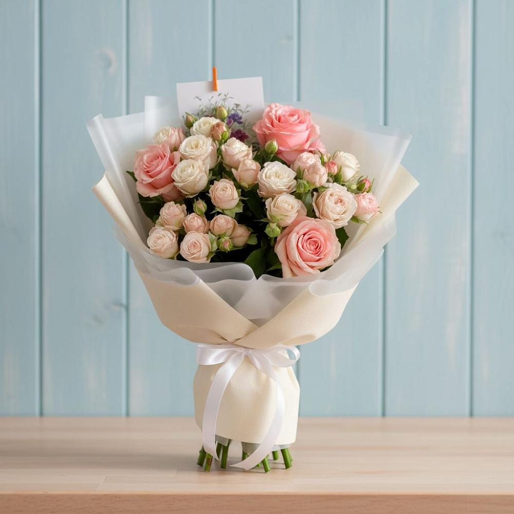 Букет цветов из: Розы в Воздвиженке Приморский край