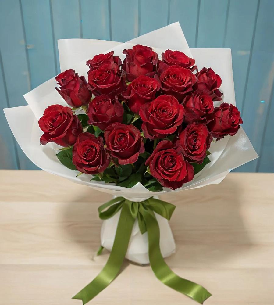 Букет Красные розы в Воздвиженке Приморский край