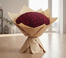 Букет 101 Красная роза в Воздвиженке Приморский край
