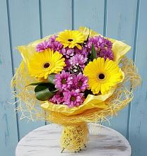 Букет цветов из:  Хризантемы и Герберы в Воздвиженке Приморский край