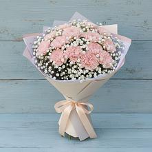Букет цветов из:  Гвоздики в Воздвиженке Приморский край