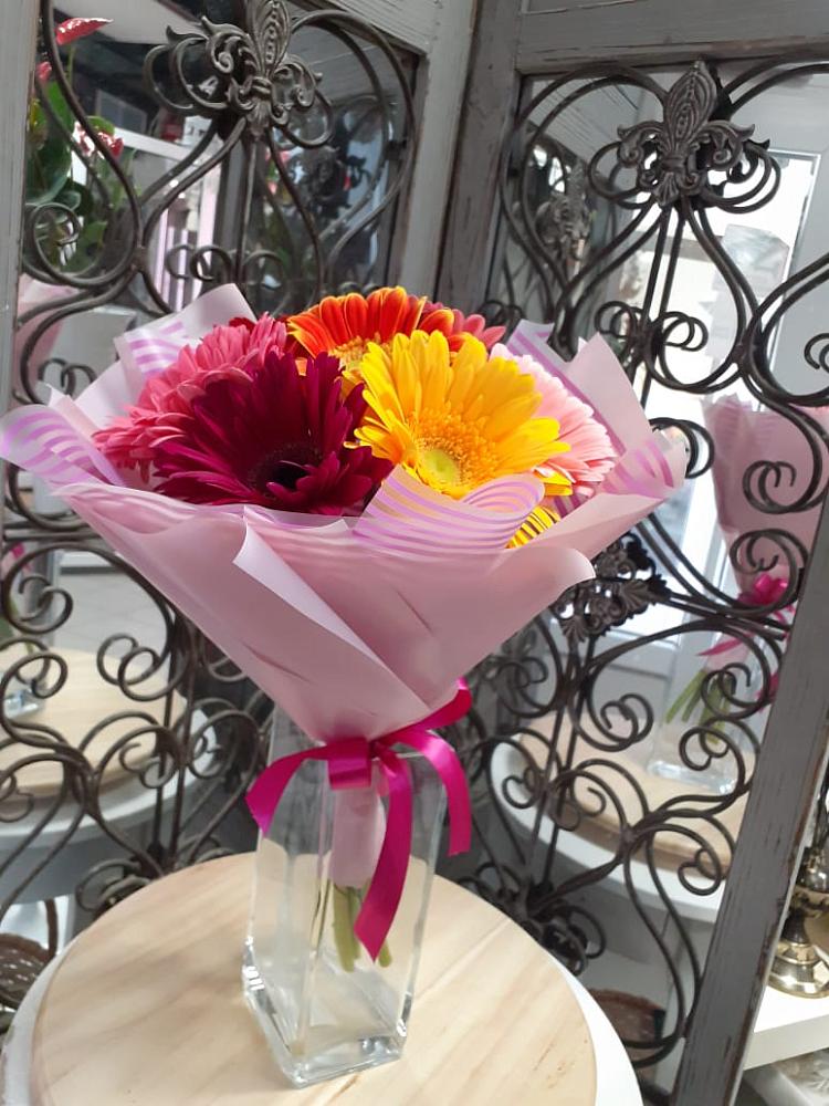 Букет цветов из: Герберы в Воздвиженке Приморский край