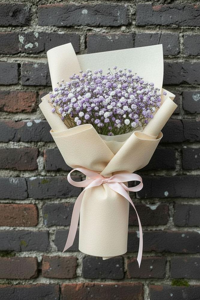 Букет цветов из: Гипсофила в Воздвиженке Приморский край