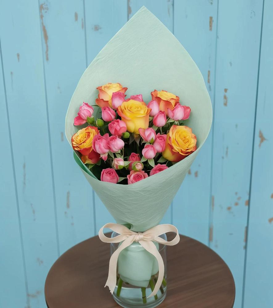 Букет цветов из: Розы в Воздвиженке Приморский край