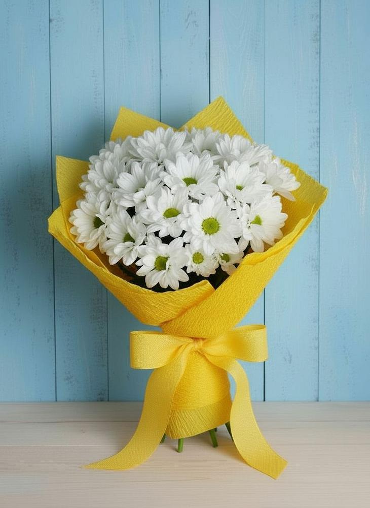 Букет цветов из: Хризантемы в Воздвиженке Приморский край