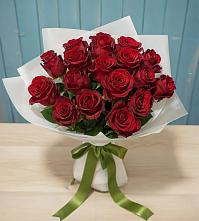 Букет Красные розы в Воздвиженке Приморский край