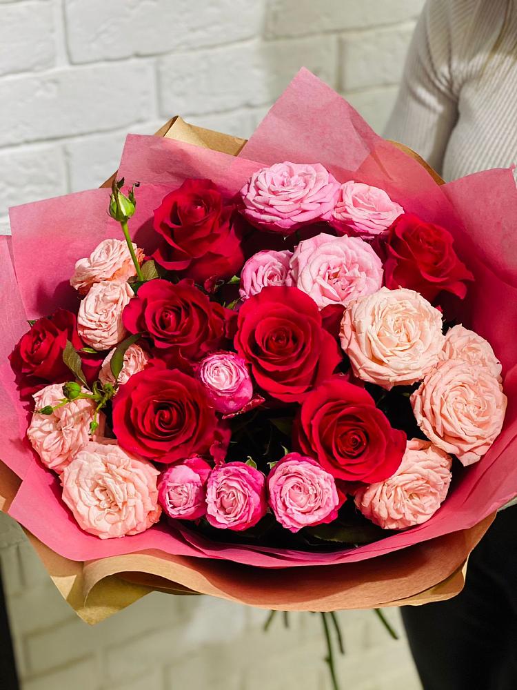 Букет цветов из: Розы в Воздвиженке Приморский край