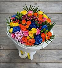 Букет цветов из:  Розы и Хризантемы в Воздвиженке Приморский край