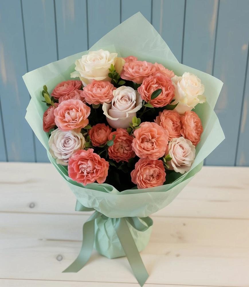 Букет цветов из: Розы в Воздвиженке Приморский край