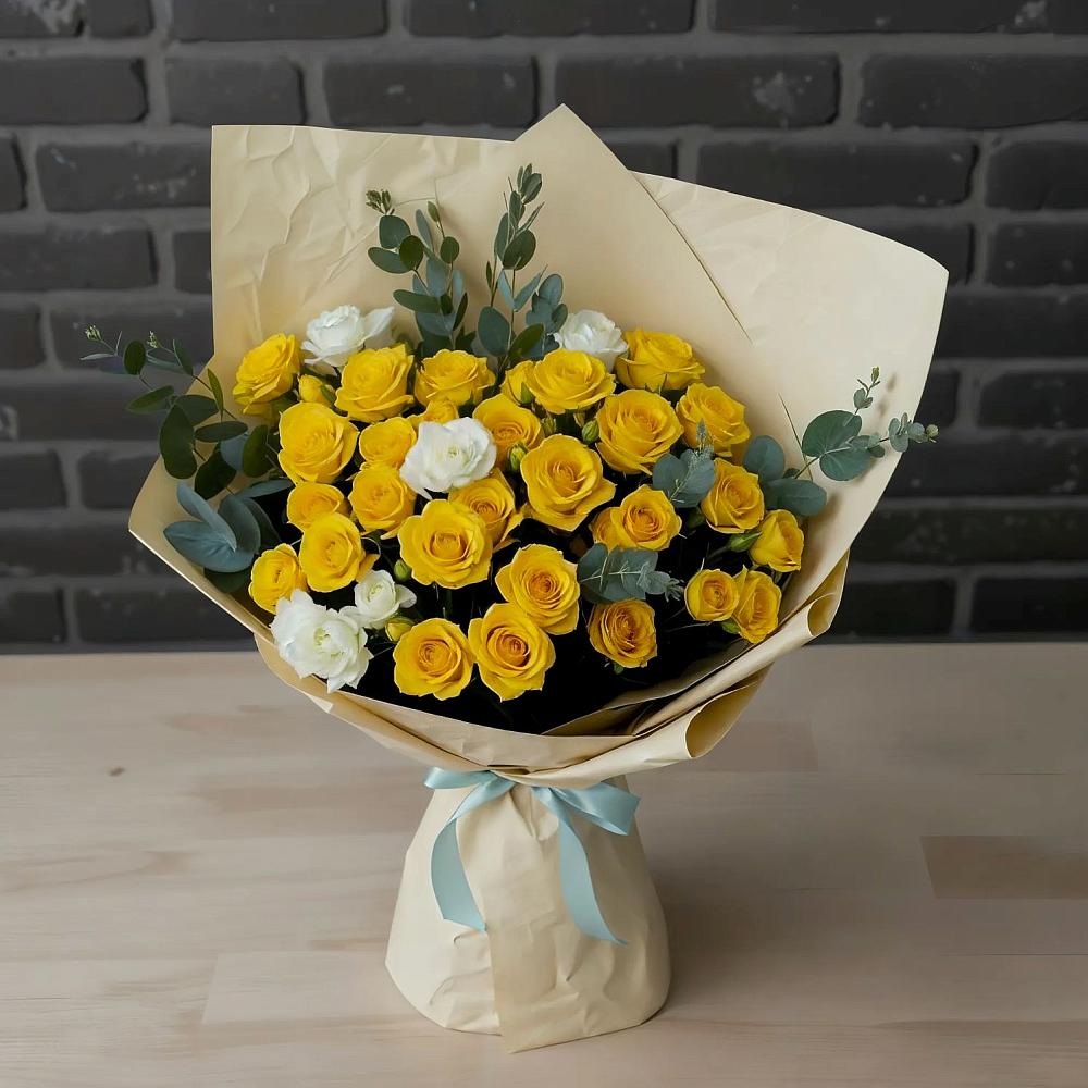 Букет цветов из: Розы в Воздвиженке Приморский край