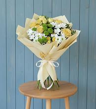 Букет цветов из:  Хризантемы и Розы #REPLACE_PRED# Воздвиженке Приморский край