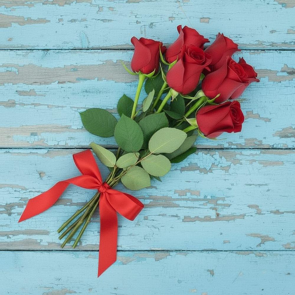 Букет Красные розы в Воздвиженке Приморский край