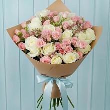 Букет цветов из:  Розы #REPLACE_PRED# Воздвиженке Приморский край