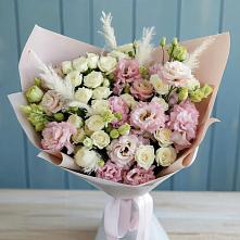 Букет цветов из:  Альстромерии и Розы #REPLACE_PRED# Воздвиженке Приморский край